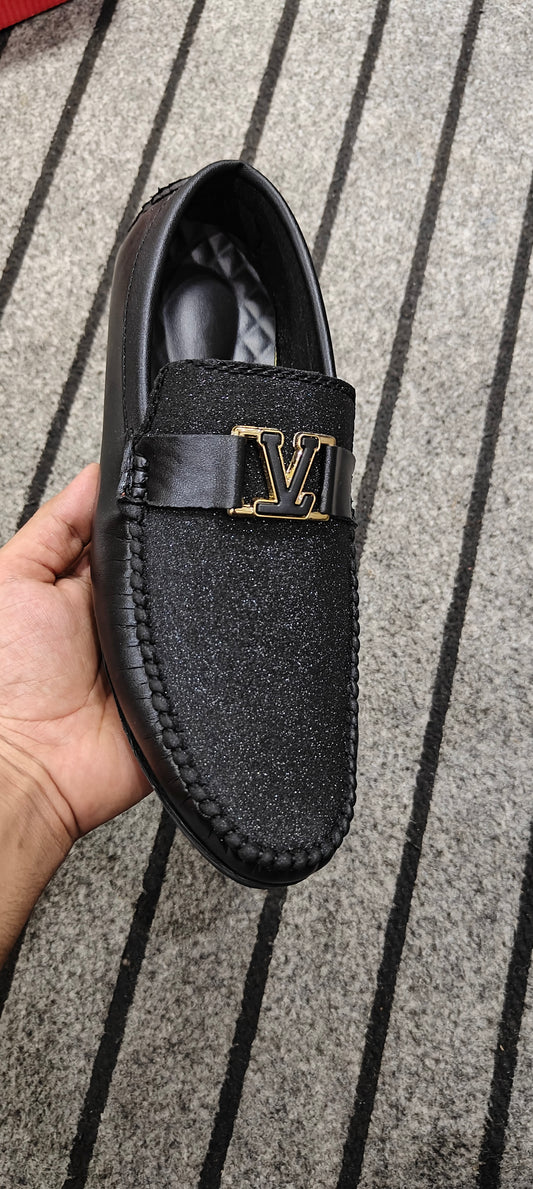 Men Black Leather Sandal - Dragon Zee